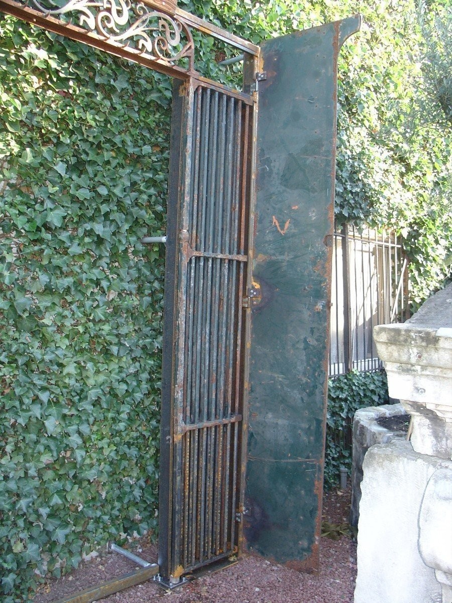 Entrance Gate Of Paris In Wrought Iron 19th -photo-2