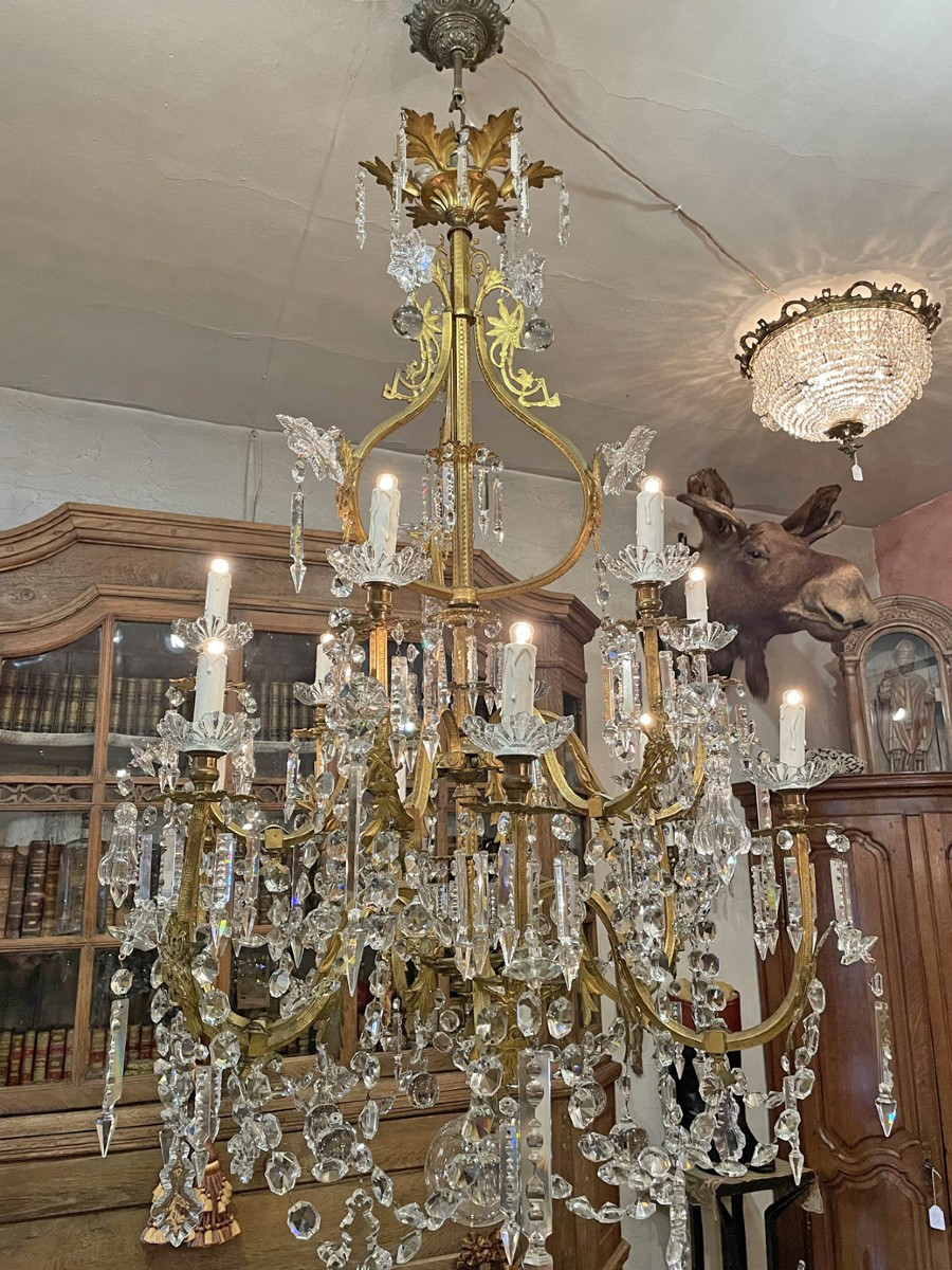 Lustre antique de château 19ième siècle