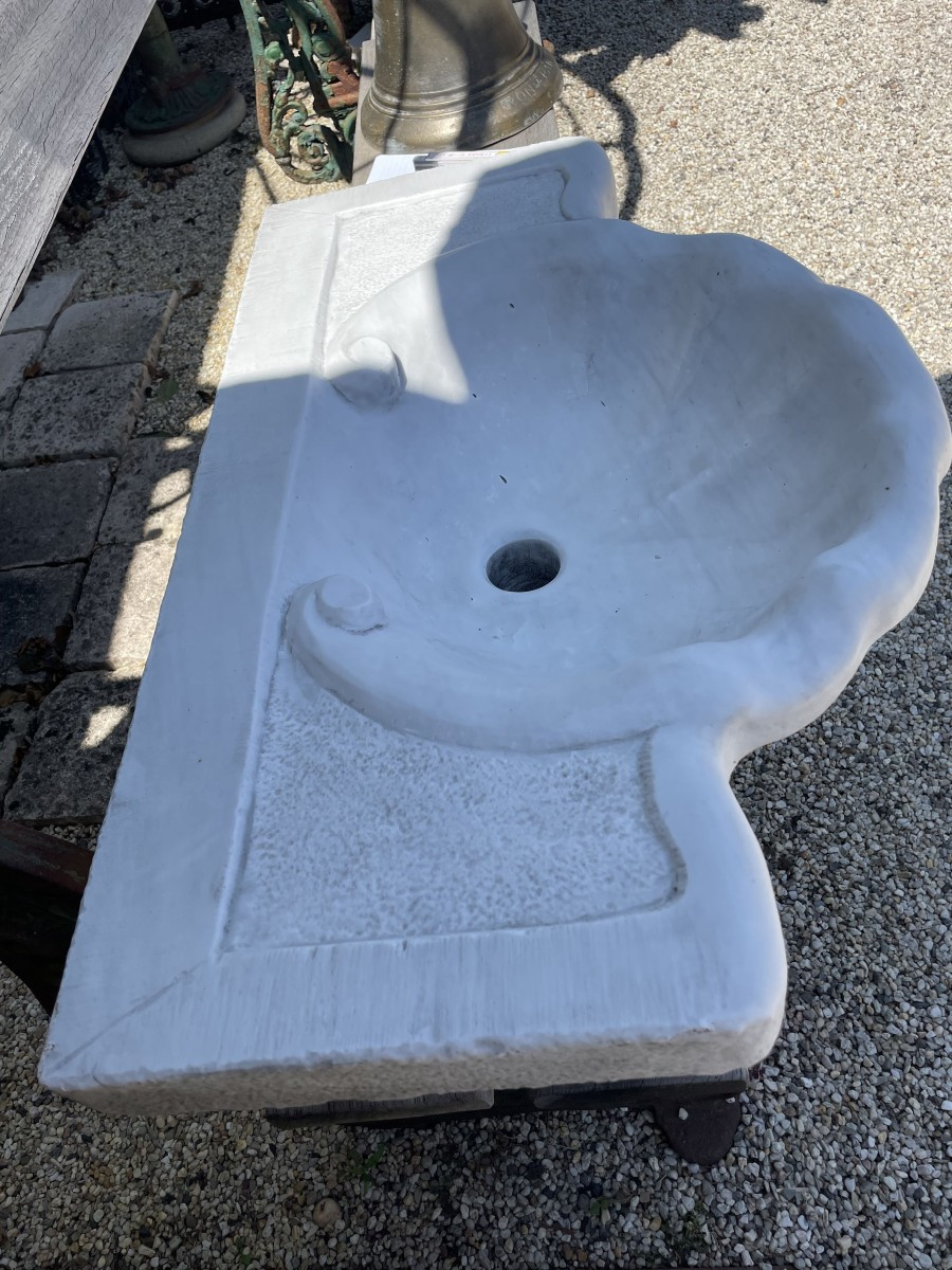 Italian Carrara Marble Sink-photo-2