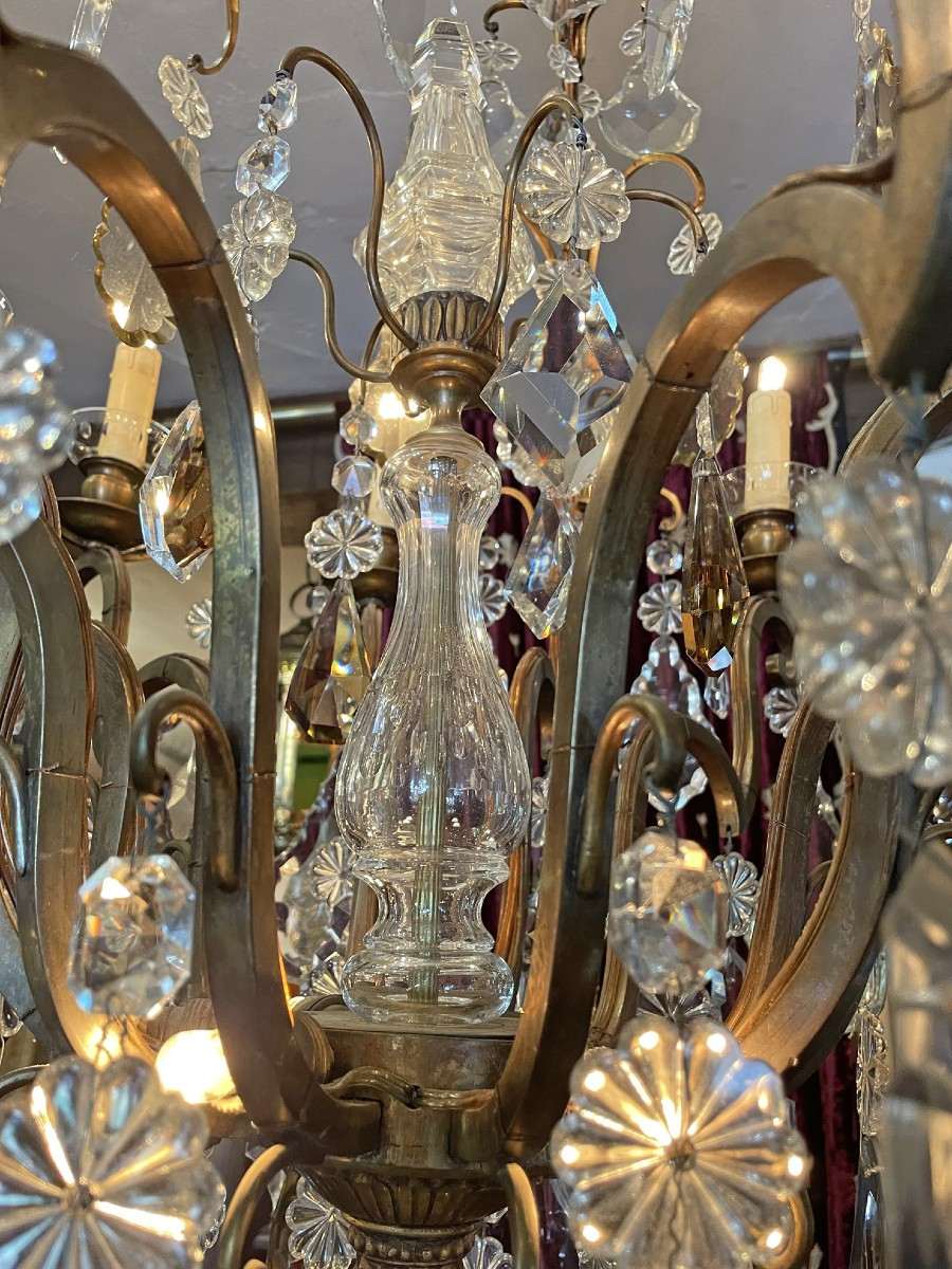 Antique lustre de château français-photo-1