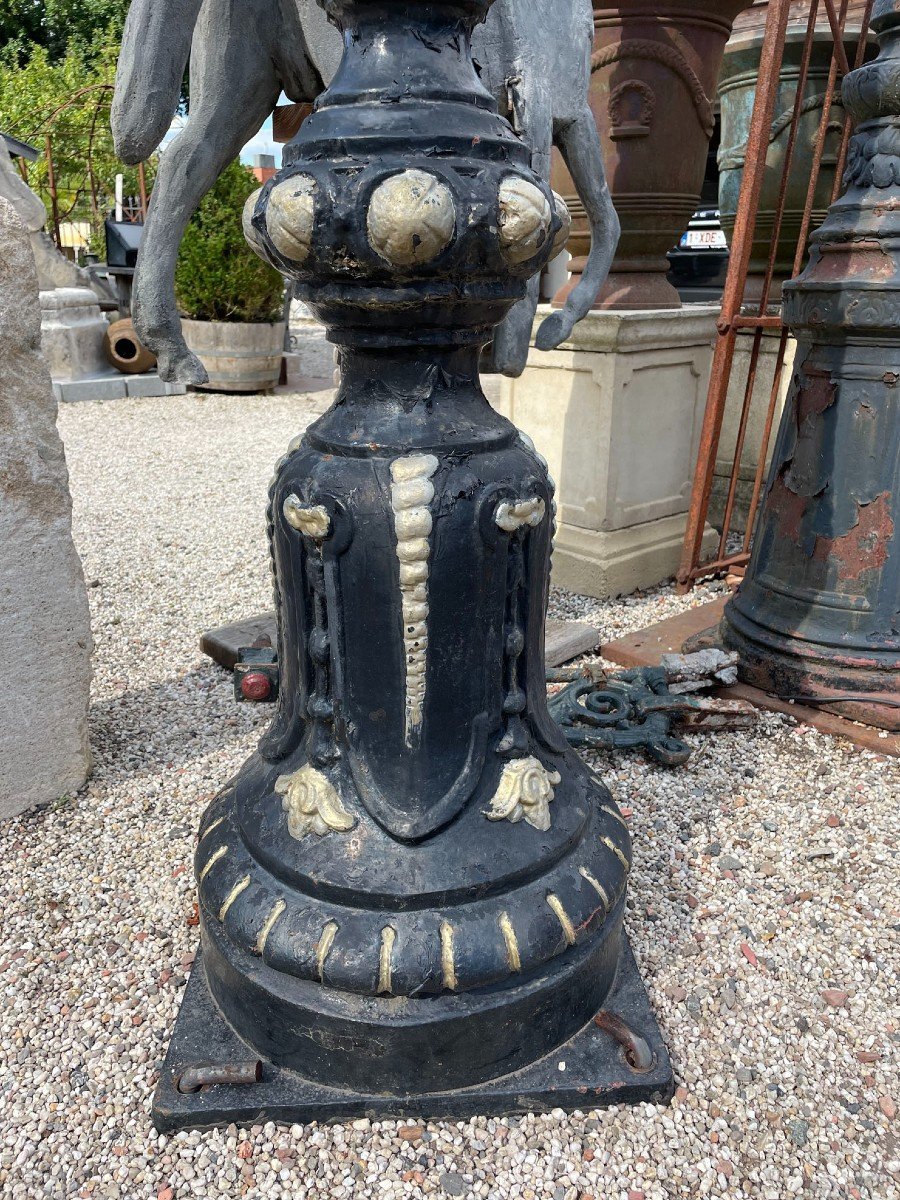 Antique Brussels Garden Lamp Post With 5 Heads-photo-1