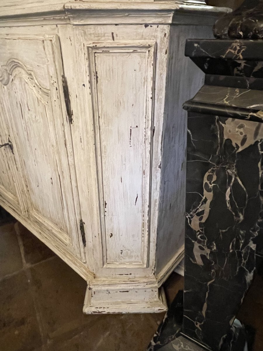 Antique Flemish Pitch Pine Display Cabinet-photo-2