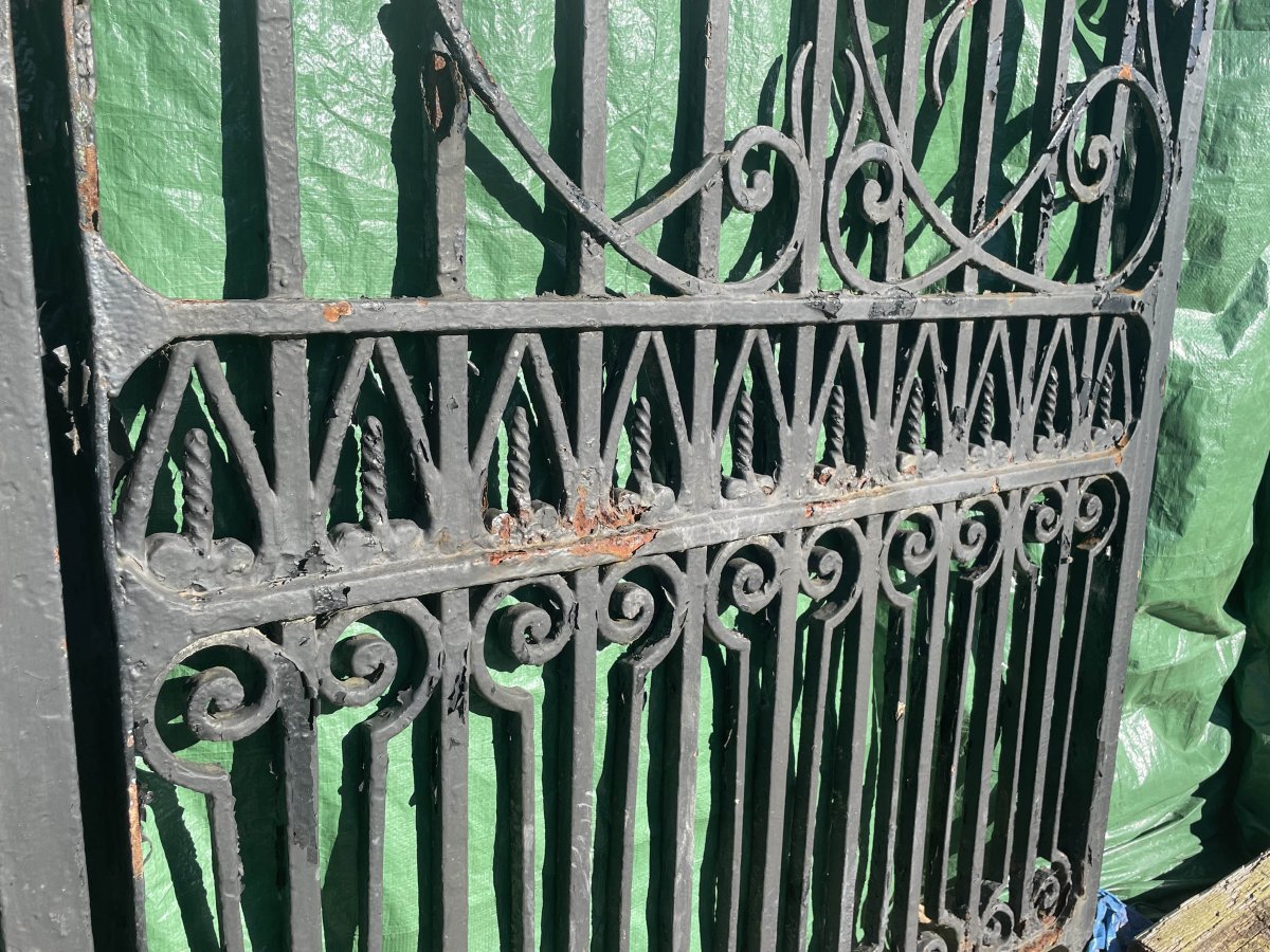 Vieille portail de château unique et exclusive en fer forgé-photo-5