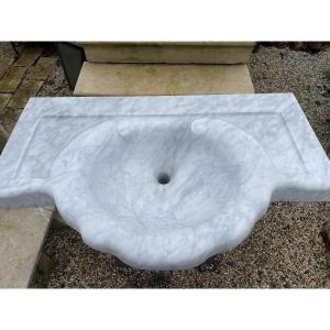 Evier en marbre italien de Carrare