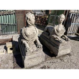 Antique Sphinx Statues