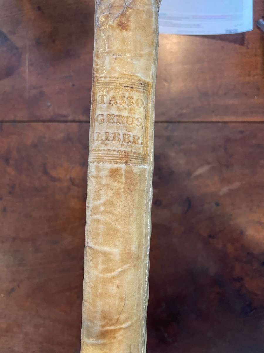 Book "la Gerusalemme Liberata" Di Torquato Tasso. Mainardi, Urbino 1735-photo-4