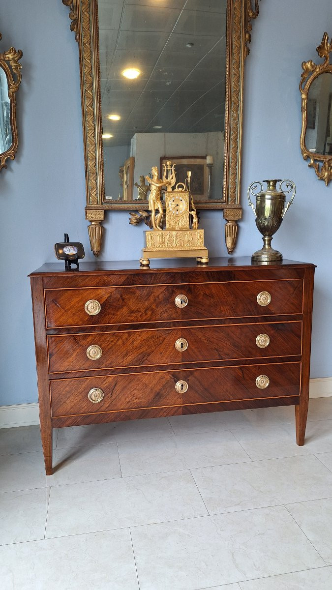 Commode Directoire Lombarde du début du XIXe siècle.-photo-4
