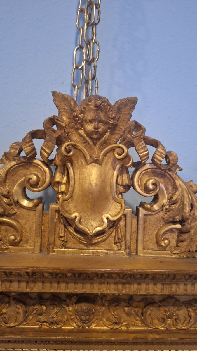 A Carved And Gilded Renaissance-style Newsstand Frame From The 19th Century.-photo-4