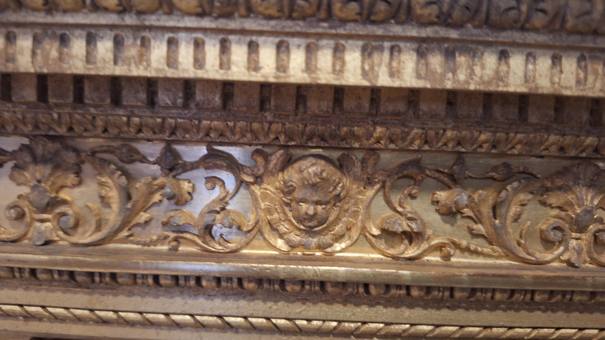 A Carved And Gilded Renaissance-style Newsstand Frame From The 19th Century.-photo-6