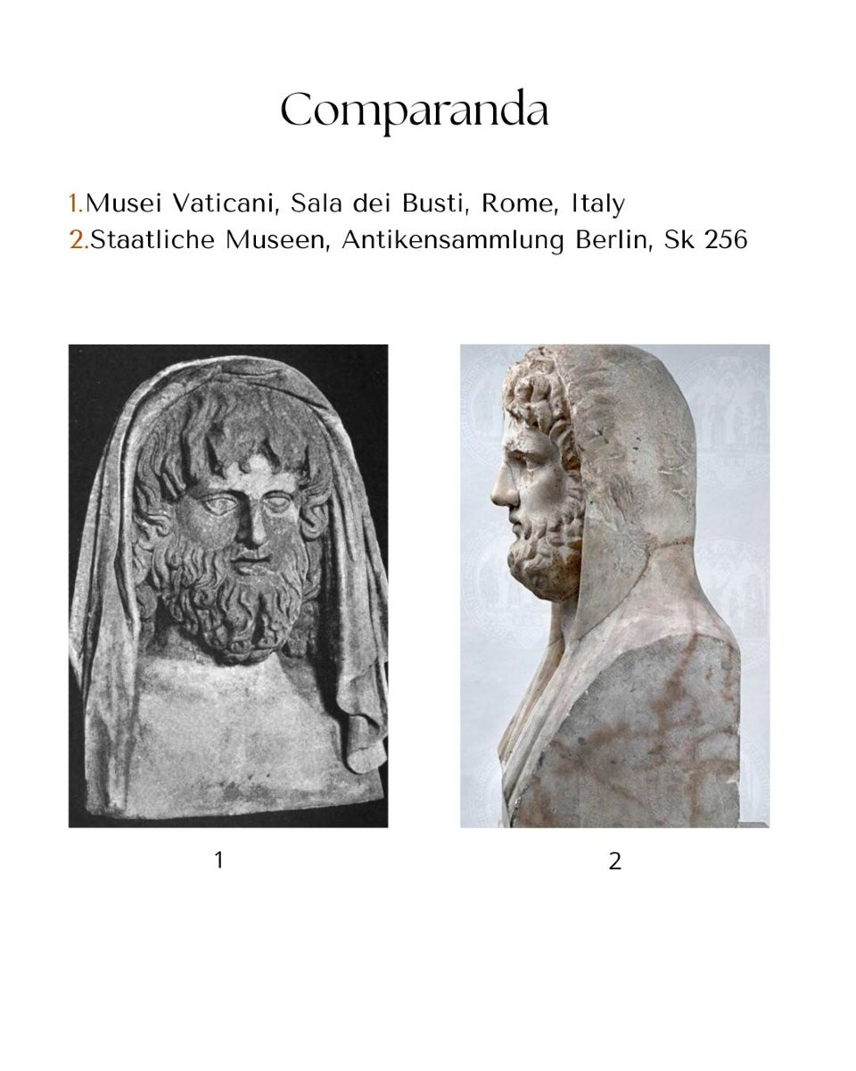 A Neoclassical Agate Cameo Depicting A Veiled Bearded Man, Probably Saturn.-photo-3