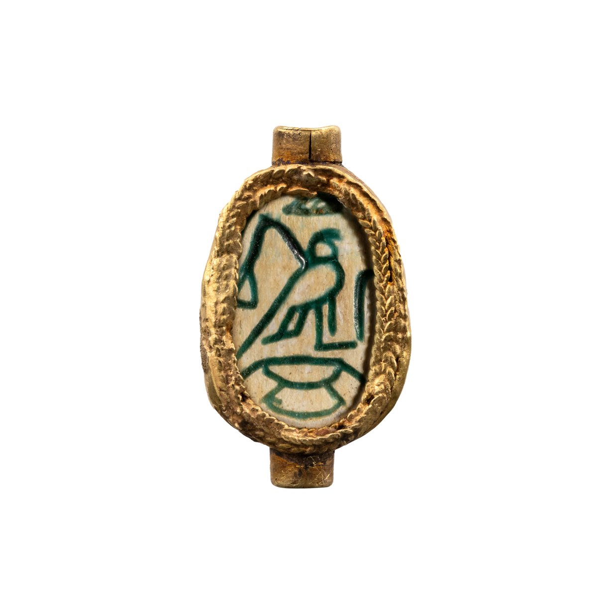 Hyksos Scarab With The Golden Horus.-photo-2
