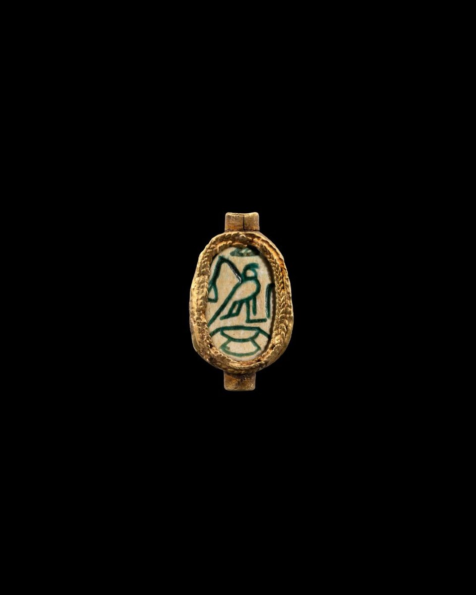 Hyksos Scarab With The Golden Horus.