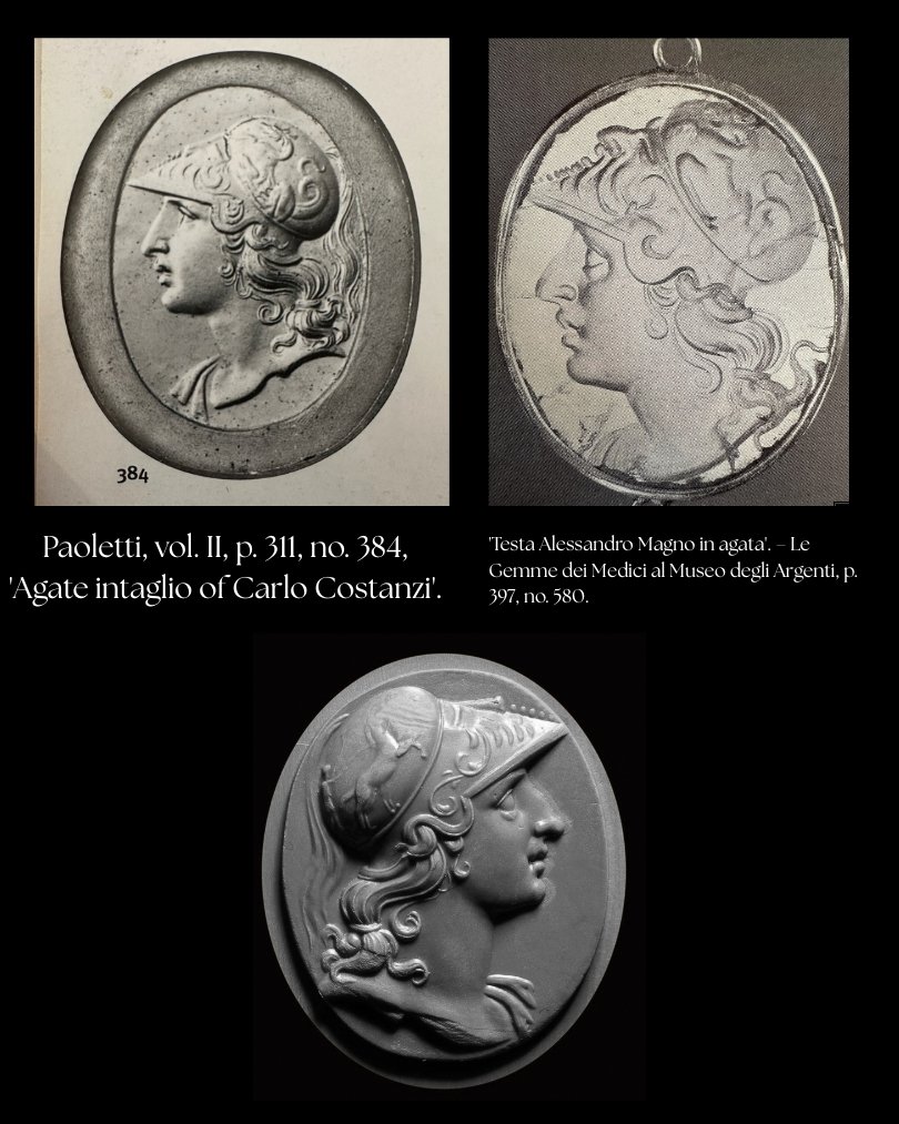 Carlo Costanzi (attribué à). Belle intaille en calcédoine montée sur une broche-pendentif -photo-4
