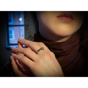 BAGUE SOLITAIRE VICTORIENNE.