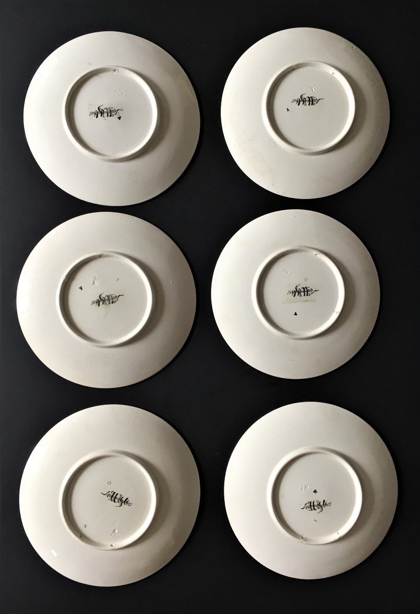 Sarreguemines Six Plates On The Theme Of The Horse-photo-4