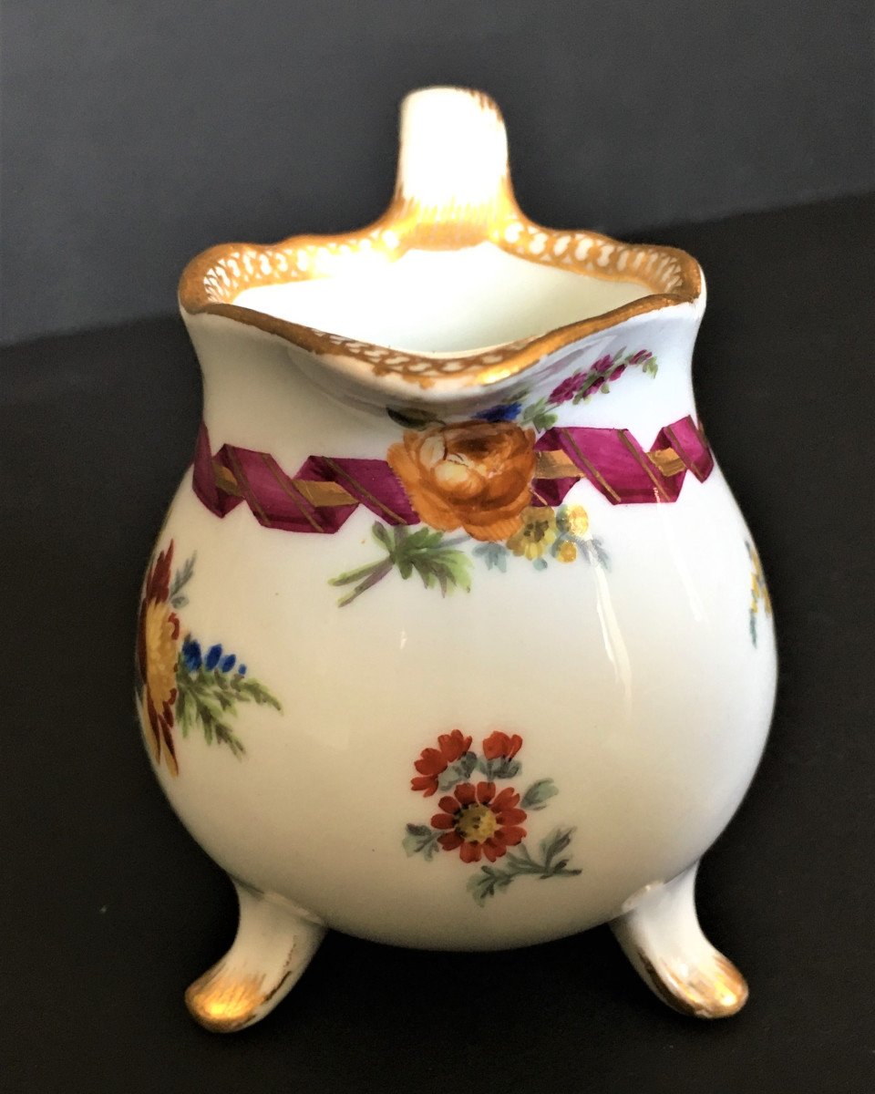 Porcelaine De Meissen, Pot à Lait Du 19ème-photo-4