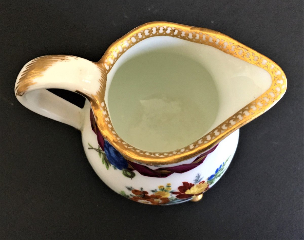 Porcelaine De Meissen, Pot à Lait Du 19ème-photo-3