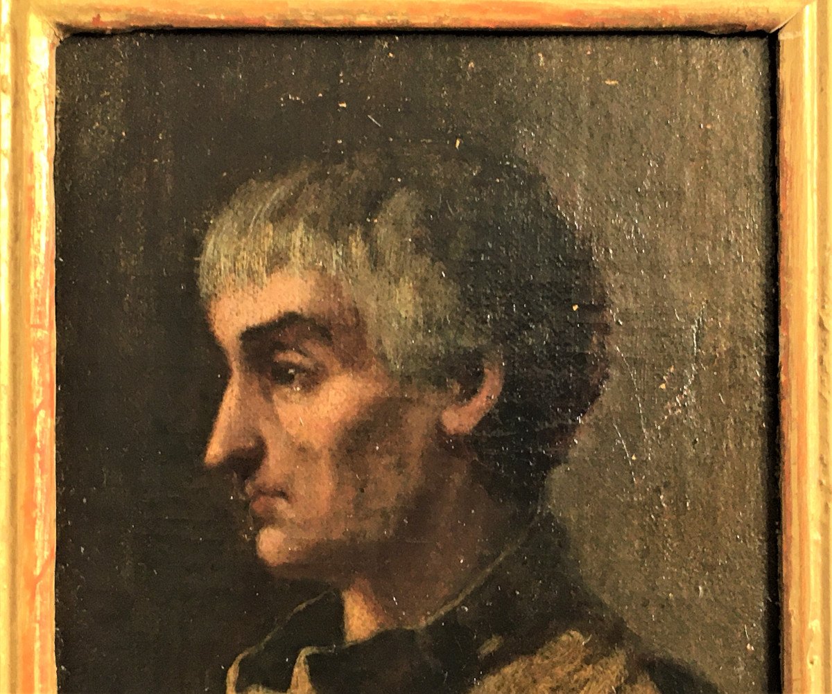 Portrait Of A Man In A 19th Century Blouse-photo-3