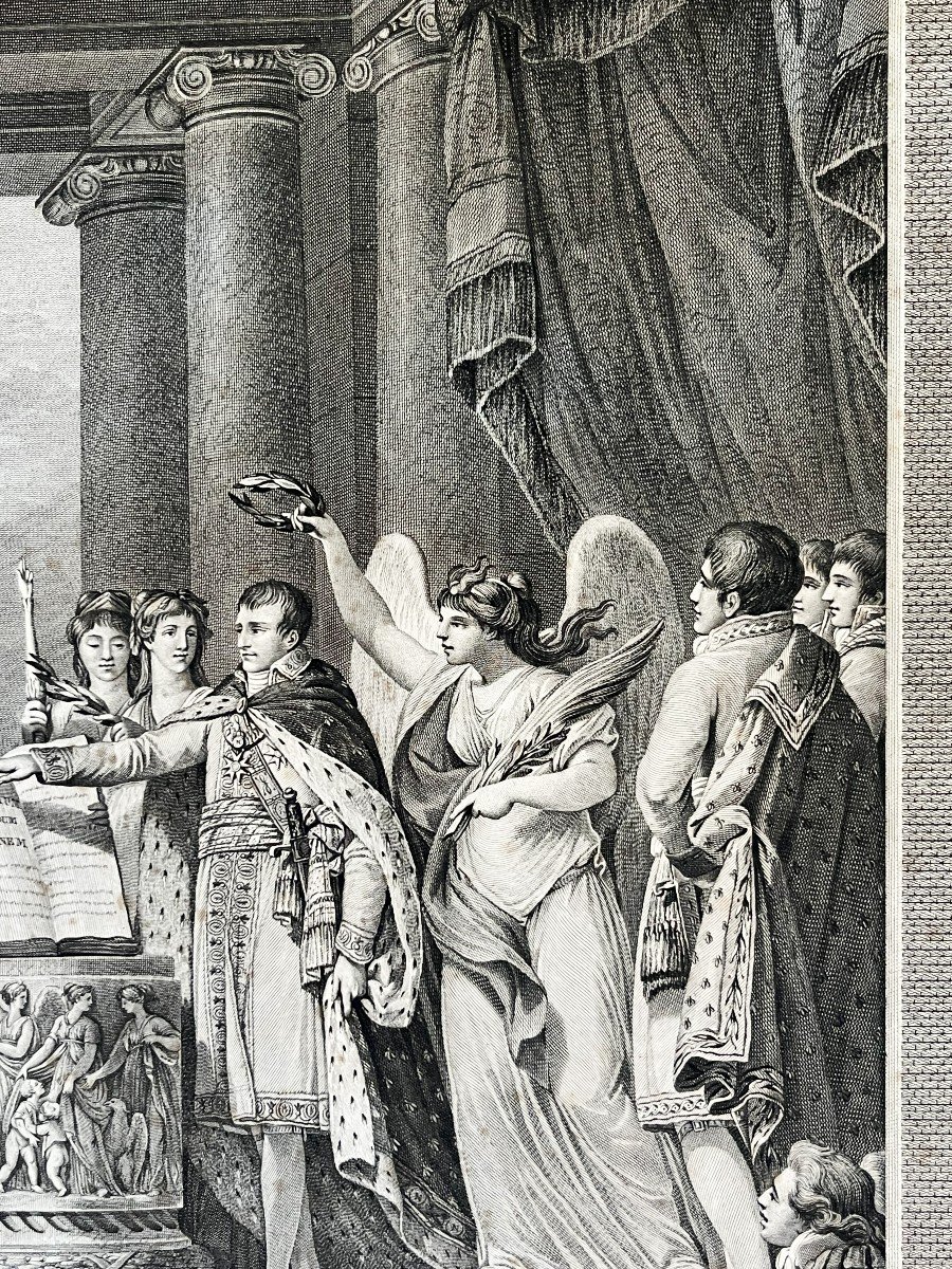 Sacre De Napoléon I Estampe De 1805 Avant La Lettre, Des Grandes époques Du Règne De Napoléon I-photo-3