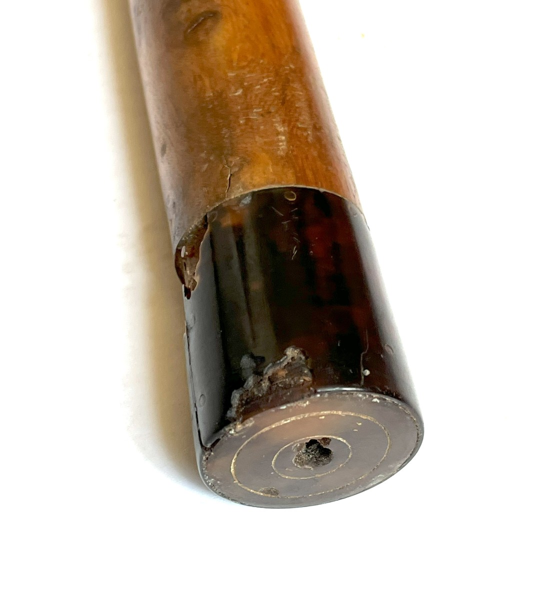 Pipe à Opium En Bois Et écaille, Chine Ou Indochine Du 19ème Siècle-photo-3