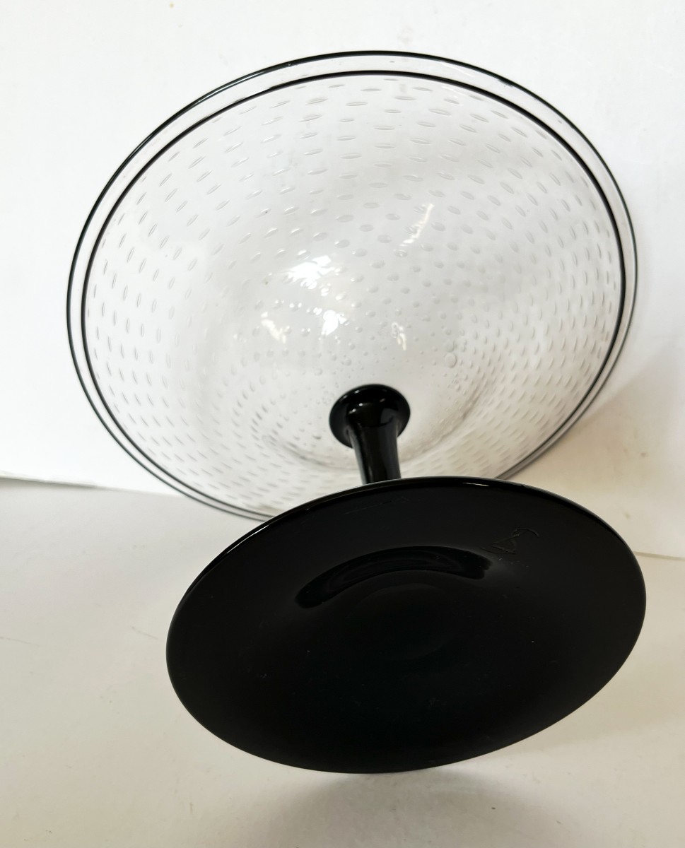 Saint-louis Art-deco Crystal Large Bowl By Paul Nicolas, From Argental-photo-2