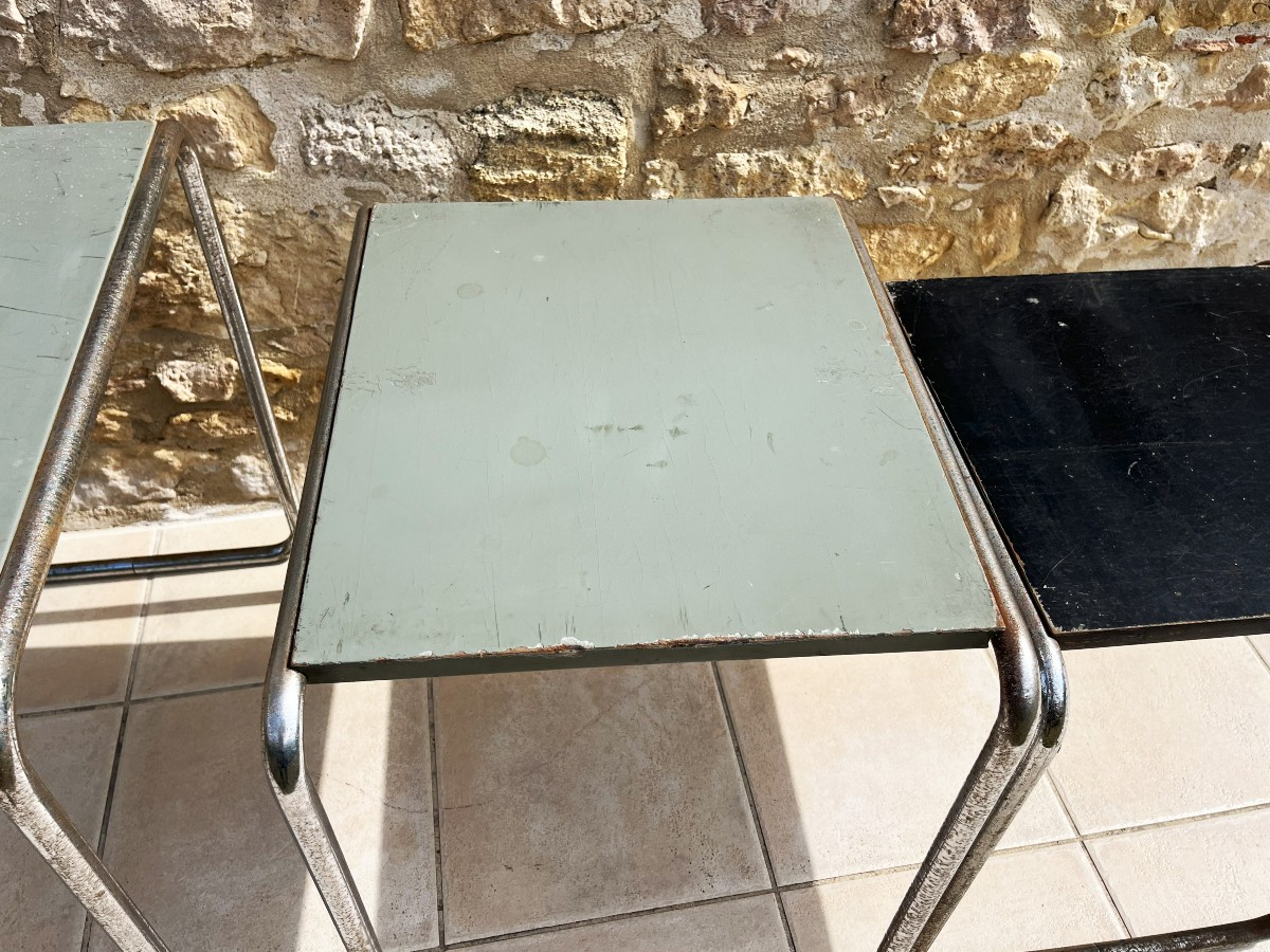 Marcel Breuer Three Tables B9 1925/26 Thonet Editions, Bauhaus Period-photo-1