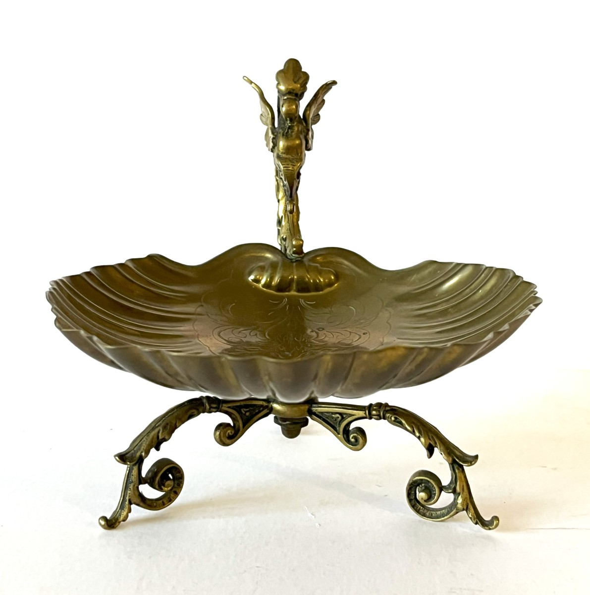 Large Ring Box Or Pocket Emptier With A Bronze Dragon, Napoleon III, 19th Century-photo-3