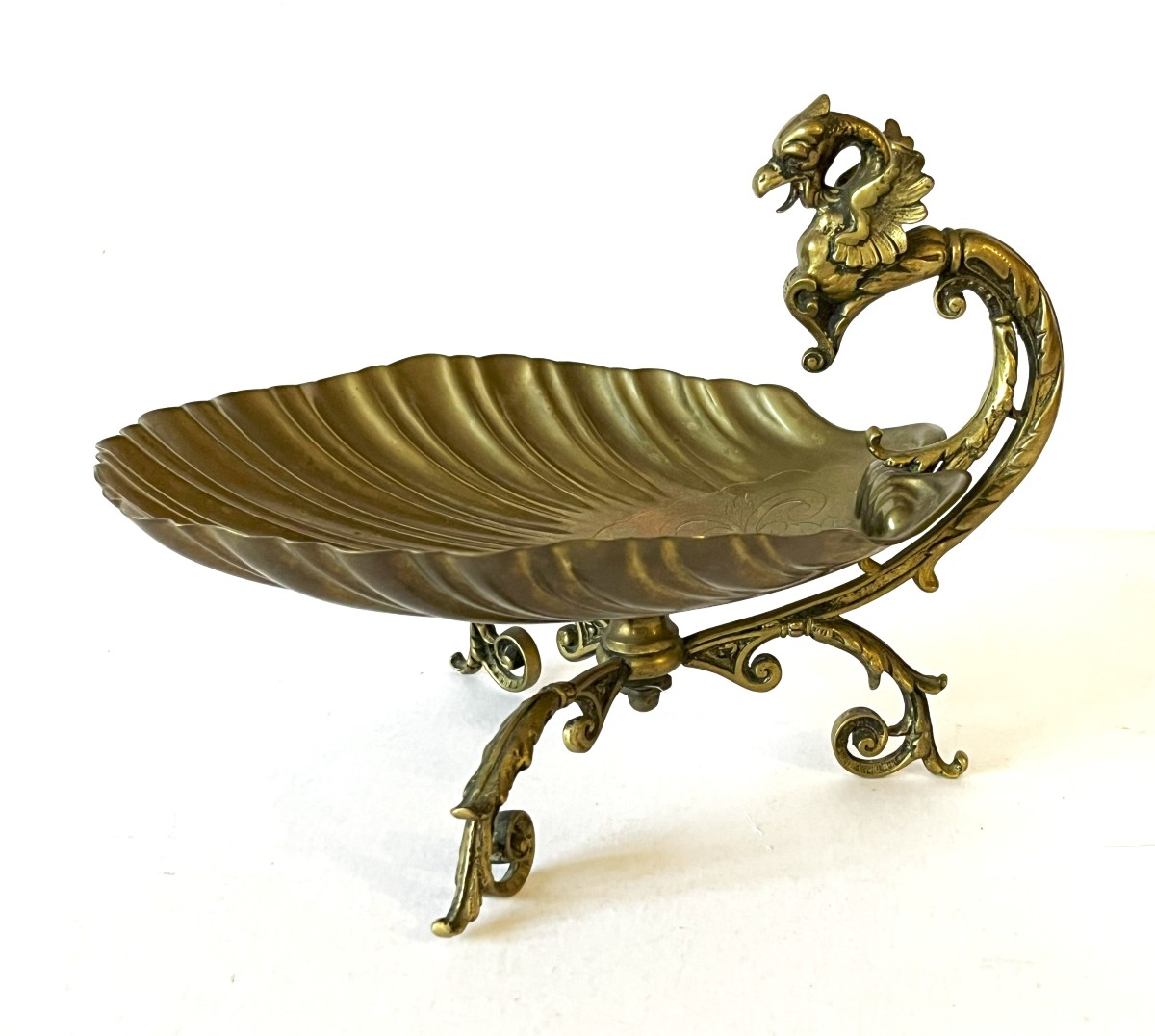 Large Ring Box Or Pocket Emptier With A Bronze Dragon, Napoleon III, 19th Century-photo-4