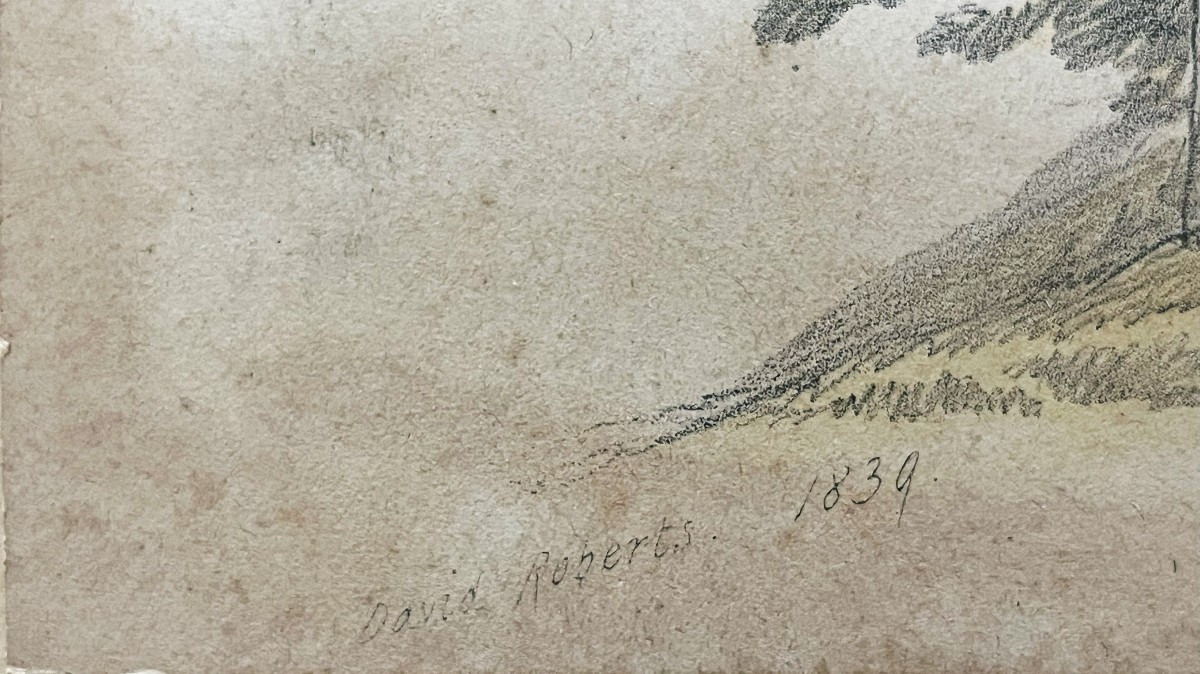 David Roberts 1796/1864 ruines de l'église Saint Jean à Sabaste ou Sabastya 1839  estampe, -photo-4