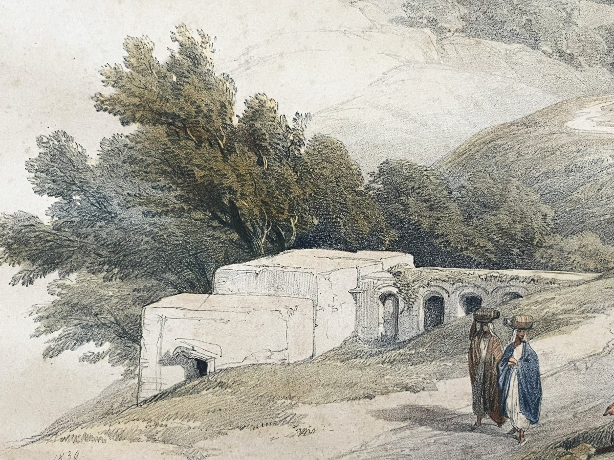 David Roberts 1796/1864 ruines de l'église Saint Jean à Sabaste ou Sabastya 1839  estampe, -photo-5