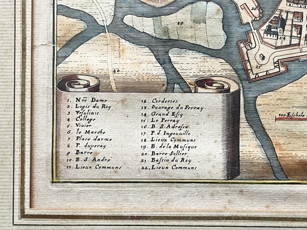 La Havre de Grace (Le Hâvre) estampe par Jacques Gomboust vers 1650-photo-4