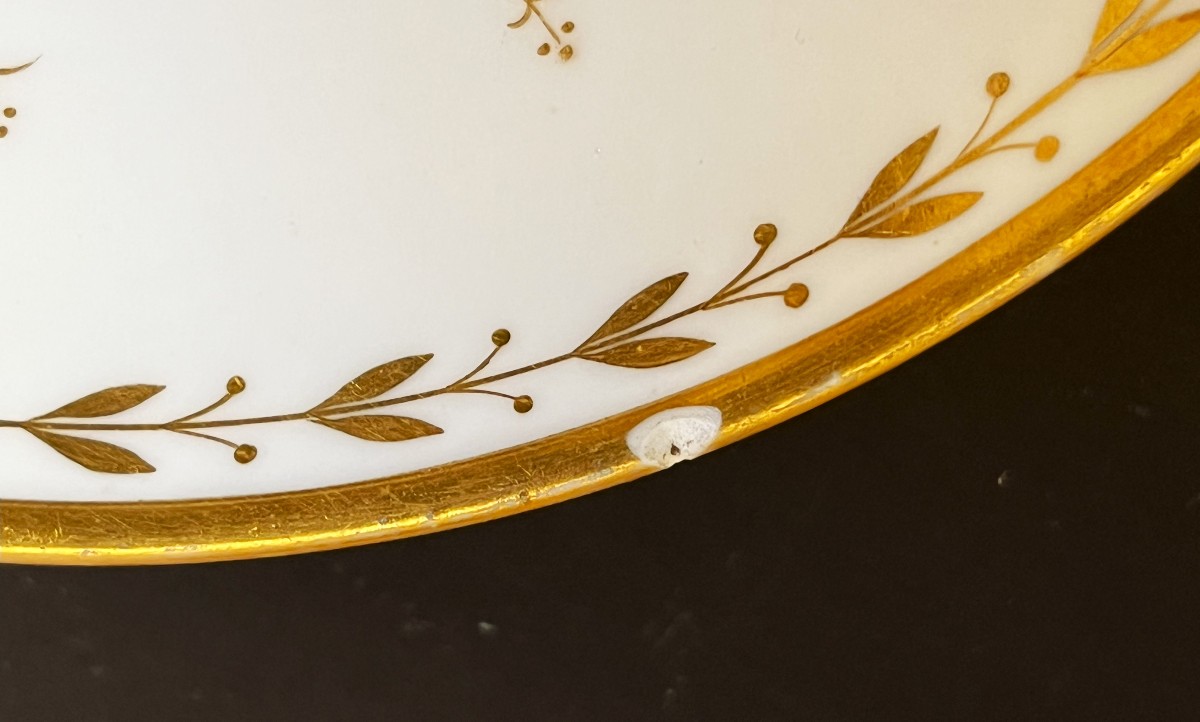 Manufacture Impériale de Sèvres 1809, premier Empire, Napoléon, assiette creuse-photo-4