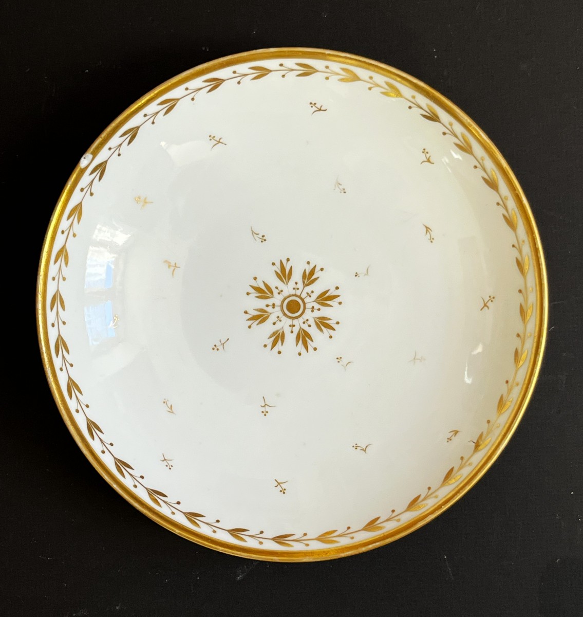 Manufacture Impériale de Sèvres 1809, premier Empire, Napoléon, assiette creuse