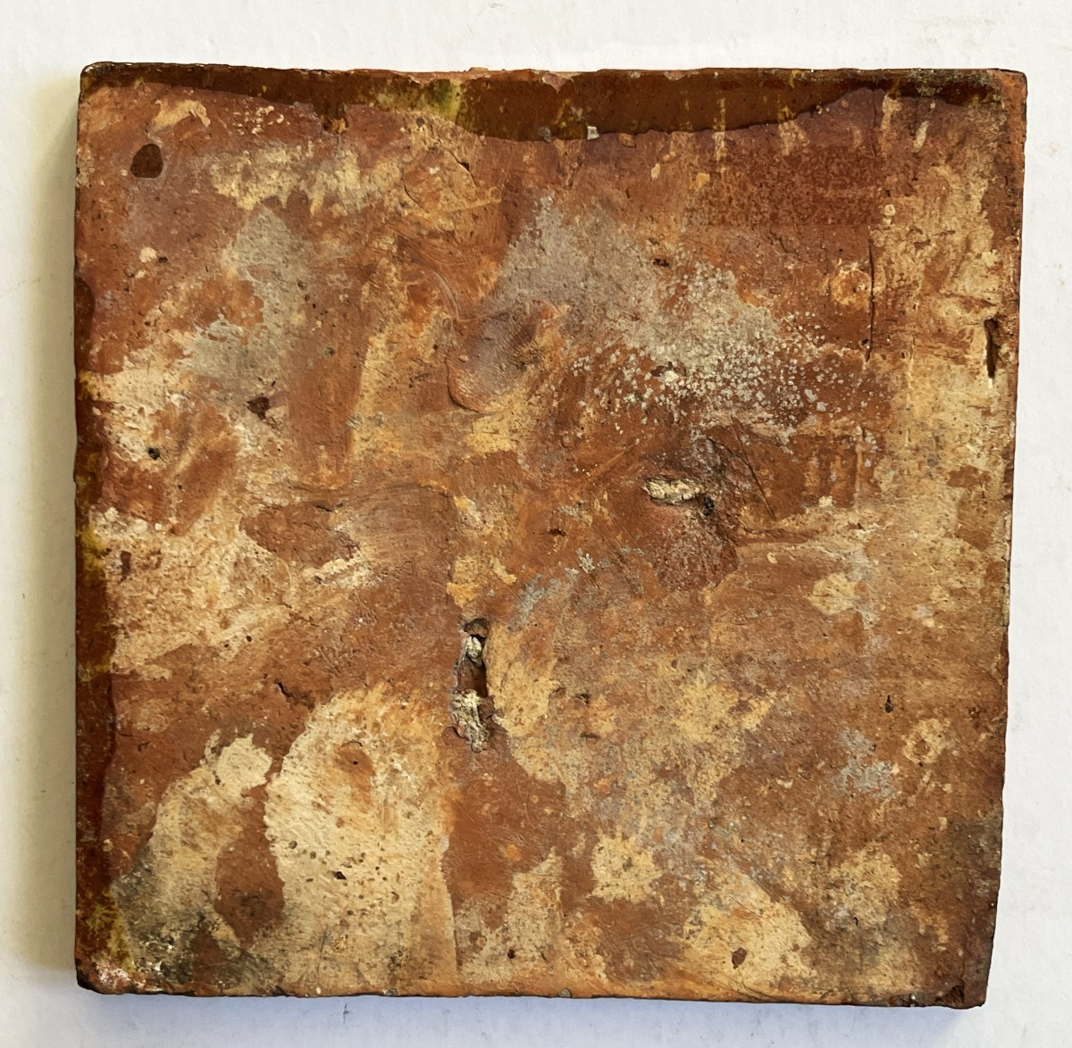 Flandres XVII ème siècle, trois carreaux de pavement en céramique-photo-3