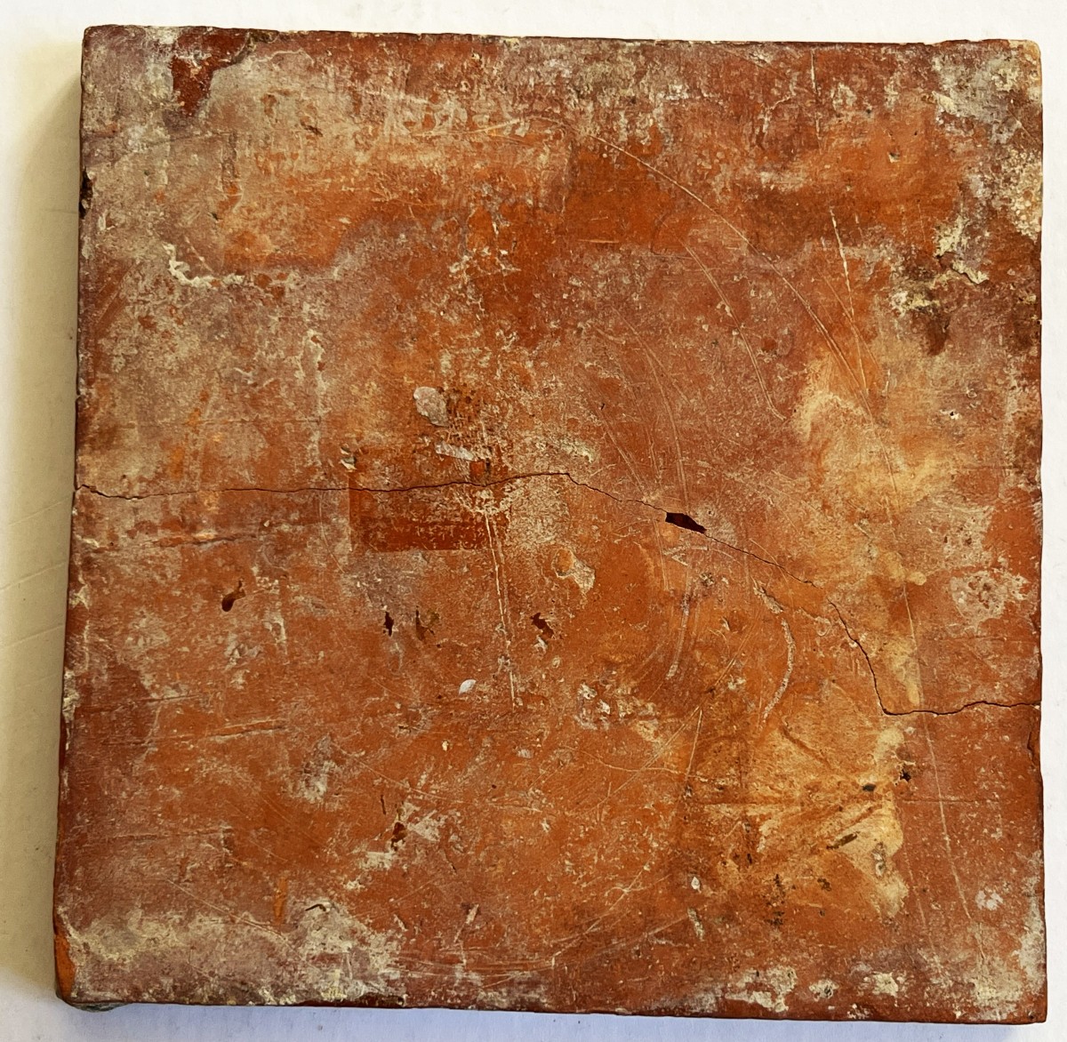 Flandres XVII ème siècle, trois carreaux de pavement en céramique-photo-4