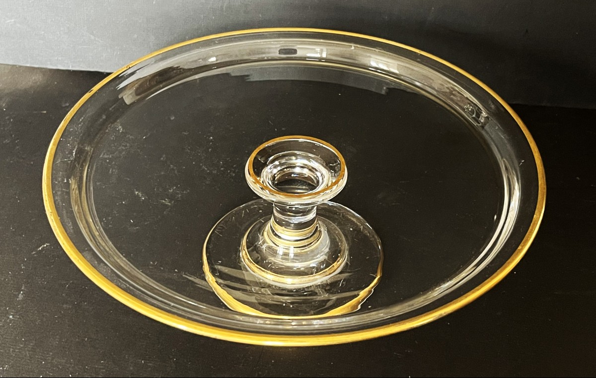 Large Crystal "taza" Footed Bowl, Circa 1830