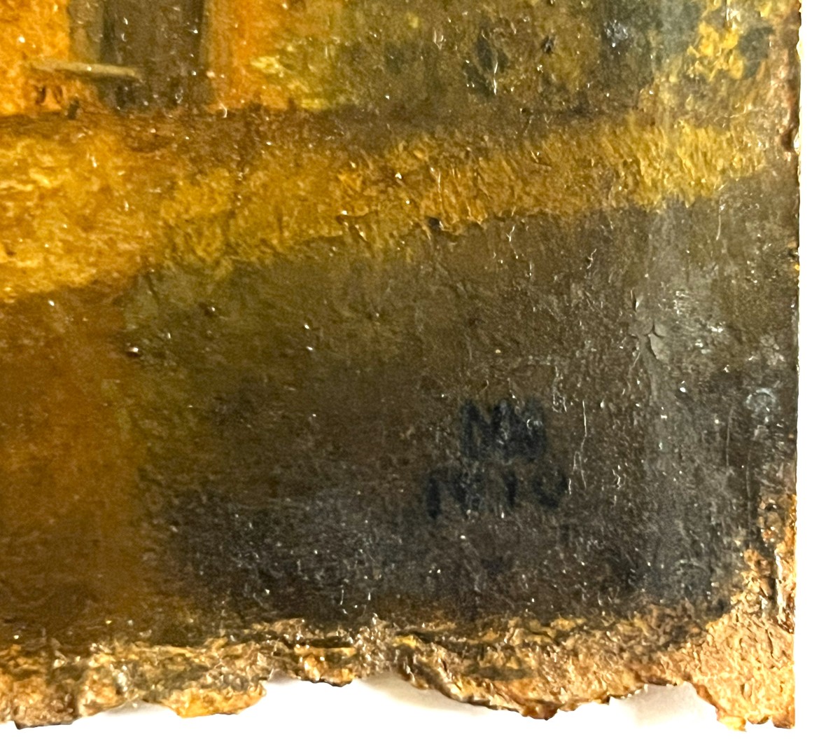 Oil On Paper Dated 1808 And Monogrammed "la Chaumière"-photo-2