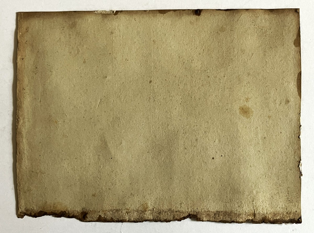 Oil On Paper Dated 1808 And Monogrammed "la Chaumière"-photo-2