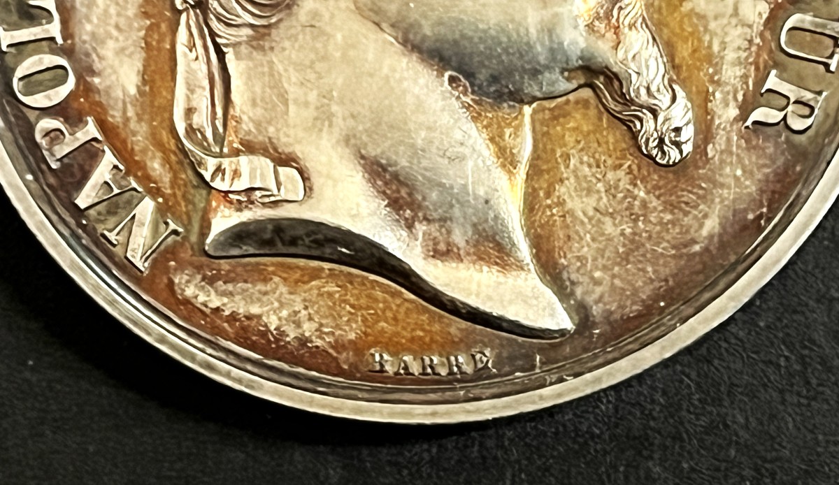 Médaille Napoléon III, Lycée Louis le Grand 1865 en argent-photo-3