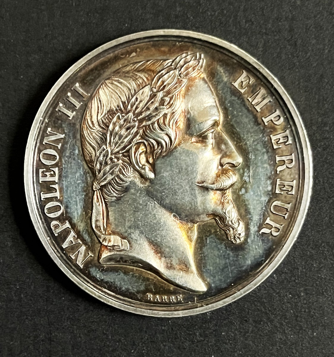 Médaille Napoléon III, Lycée Louis le Grand 1865 en argent