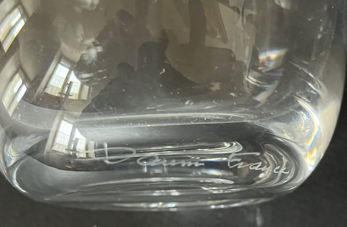 Six verres en Cristal de la manufacture Daum France - Long Drink, Mocktail, orangeade...-photo-2