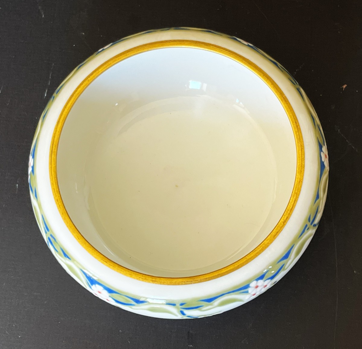 Sèvres Porcelain Art Nouveau Dish From 1906 With Floral Decoration-photo-4