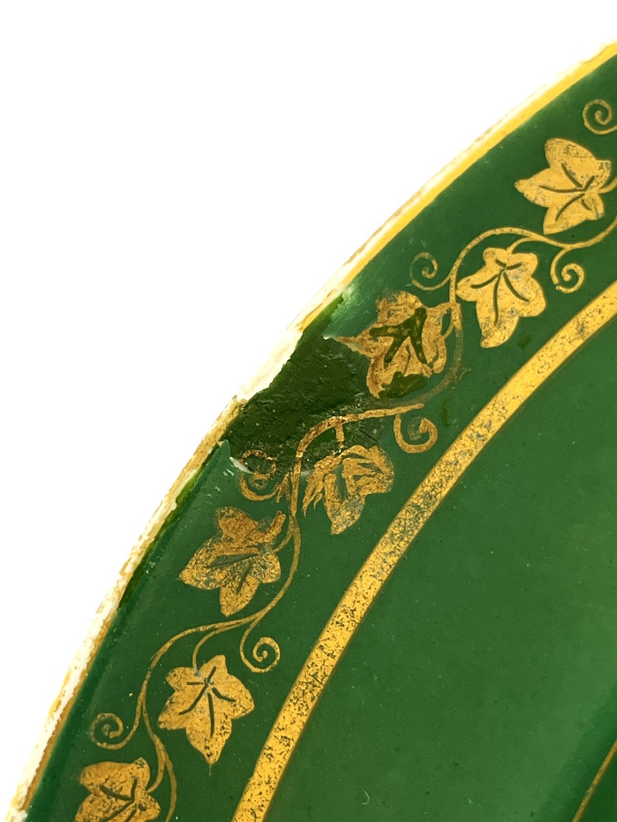 Louis Philippe Porcelain Plate With Sèvres Marks, Château De Fontainebleau-photo-2