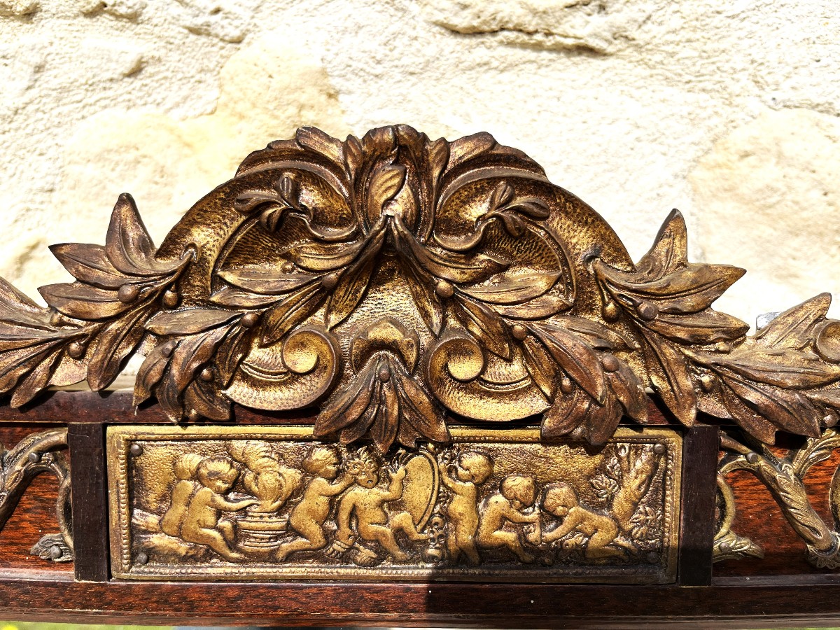 Napoleon III Mirror In Bronze And Mahogany-photo-3