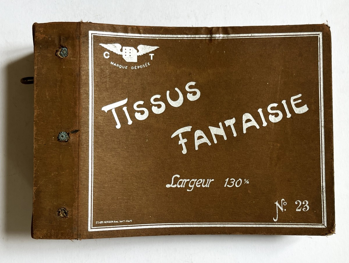 Recueil d'échantillons de tissus des années  30, avec 68 échantillons.-photo-3