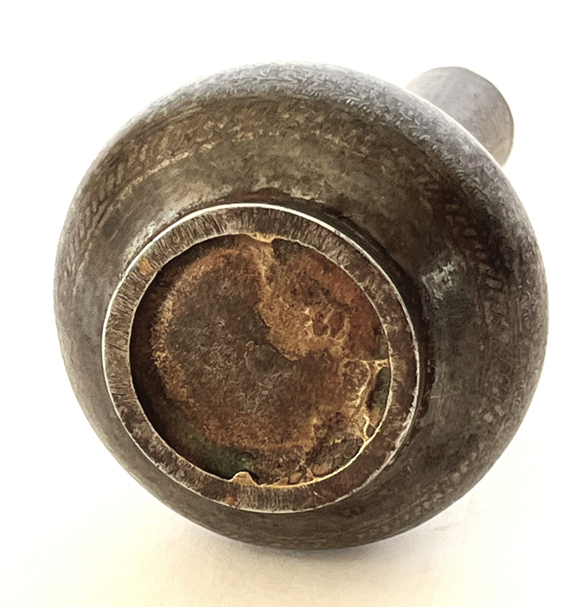 Small Vase In Gold-inlaid Steel, Qajar Iran, 19th Century-photo-2