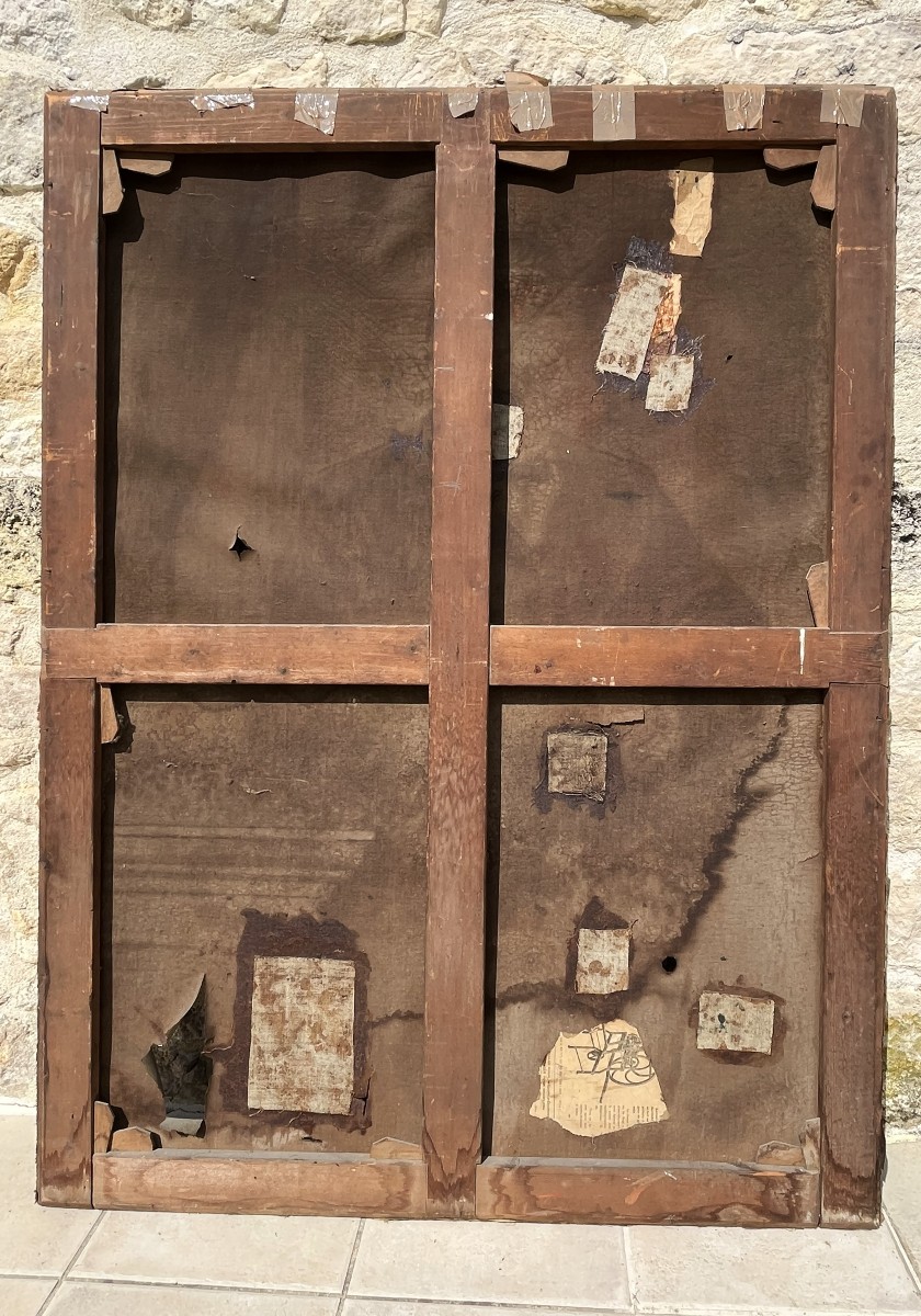 Freemasonry, Rose Croix, Large Portrait Of A Man With His 19th Century Ornaments-photo-5