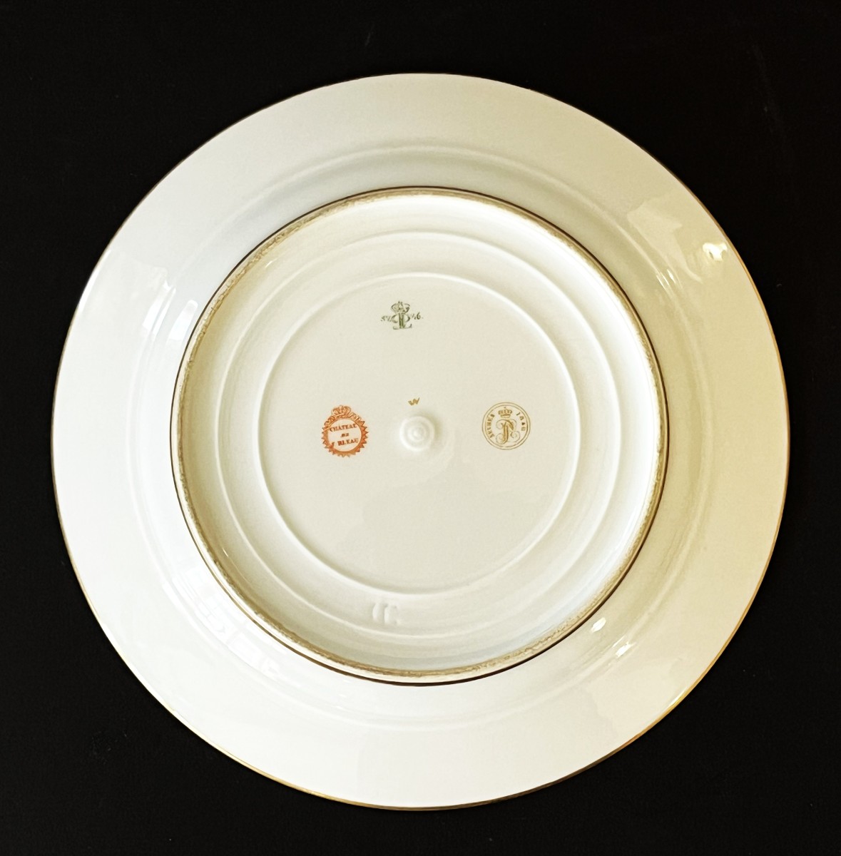 Sèvres Porcelain, Plate From King Louis-philippe's Service At The Château De Fontainebleau-photo-4