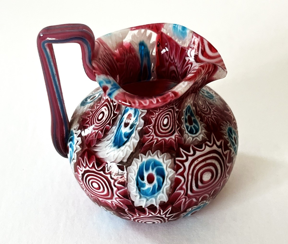 Murano, trois vases miniature en verre soufflé Milleflori-photo-3