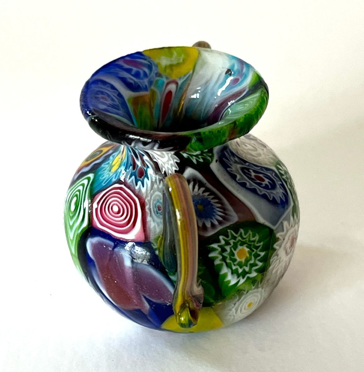 Murano, trois vases miniature en verre soufflé Milleflori-photo-2
